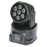 Led Star MA1803 Прожектор с движущимся корпусом Wash, 7*18Вт, RGBWA+UV, 10/15 каналов DMX512