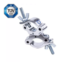 KCP-820 Slim Type Half Swivel Coupler. Хомут двойной  (Ø48-51 + Ø48-51 ↓300) KUPO