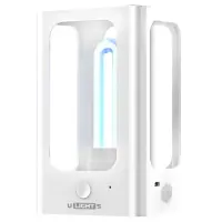iconBIT ULIGHT S (white) - Ультрафиолетовая лампа, для обеззараживания воздуха в помещениях, встроенный аккумулятор 2000 мАч, таймер 30 мин, датчик движения, цвет белый