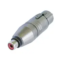 Neutrik NA2FPMF- Переходник XLR 3-pin (розетка) на RCA (розетка), цвет серебристый