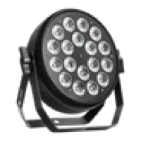 LightCraft Slim PAR 18x12W RGBWA Срок службы: ≥ 50000ч. Защита от перегревания. Угол раскрытия луча 25 градусов. DMX512 (5/9 каналов)DMX: Master/Slave. Auto Run. Sound.  Габариты 285x265×80мм. Вес 2,5 кг.