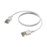 Procab CSD560W/2- Тонкий патч-корд CAT6A U/UTP с разъемами RJ45, LSHF, длина 2 м, белый