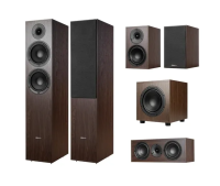Комплект Phaze Audio полочная АС Tilia 2 + напольная АС Tilia 1 + центральный канал Tilia Center + сабвуфер Tilia SUB 10" Цвет: Тёмный дуб [Dark Oak]
