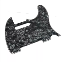TL-STD-PBK пластиковый 3-слойный пикгард для электрогитары "Telecaster", стандартная конфигурация, цвет черный перламутр, Donlis