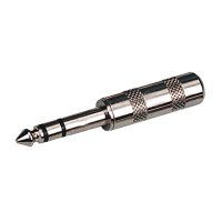 LK Electronic J-058 разъем кабельный 6,3 мм Jack, стерео, корпус металл никелированный