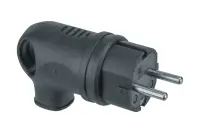 Вилка 61 367 NCA-PLR01-16A-E-IP44-BL угловая с/з каучук черная -