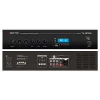 ВЕКТОР ТУ-350МД Комбинированный микшер-усилитель класс D. Мощность 350Вт. Выход 100В\4-16Ом, 1 микр и 2 AUX входа, 1 AUX выход. Цифровой FM тюнер, MP3 плеер, USB, SD, Bluetooth. Питание 220В. Рэковое крепление в комплекте.