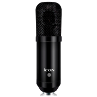 iCON M5 - Микрофон конденсаторный студийный, кардиоида, частотный диапазон 20-20000 Гц, сопротивление 1000 Ом, SPL 138 дБ, S/N 82 дБ, динамический диапазон 124 дБ, фантомное питание +48 В, в комплекте эластичный подвес, деревянный кейс