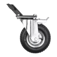 KC-215S Casters dia/215mm Pneumatic wheel w/square speed adapter. Комплект колёс KUPO