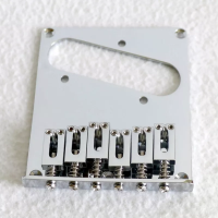 TLB004-CR струнодержатель фиксированный "Tele", рамка под сингл, 6 стальных седел, хром, Donlis