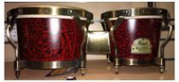 Pearl pbf-300dx/ 634  elite fiberglass bongo, бонго 7"/ 9", цвет burgundy marble