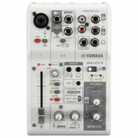 Yamaha ag03mk2 white  3-канальный микшер для потокового вещания с аудиоинтерфейсом usb, белый
