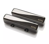 RT 'Rip Tide' Brushed Black Chrome комплект активных звукоснимателей для 4-струнной бас-гитары, именной Robert Trujillo, в комплекте 3 потенциометра и беспаечная коммутация, EMG