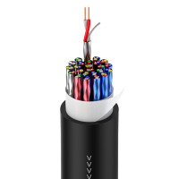 ROXTONE TCC24/100 (под заказ) Аудиокабель, мультикор, 16,5мм, AWG: 26, 24x2x0,14кв.мм. Экранирование: 100%