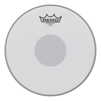 Remo BX-0113-10 Emperor X Bottom Black Dot пластик для малого барабана или тома, 2 слоя майлара толщиной 10 mil + чёрная точка 5 mil с обратной стороны, сверхпрочный для рок музыкантов. США
