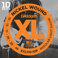 D'ADDARIO EXL110-10P - бокс из 10 комплектов струн EXL110