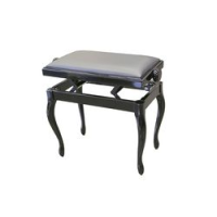 Hidrau bg200 black gloss (l28)  банкетка, черная полированная, черная кожа