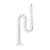 ABL HASPWH- Вертикальный гибкий пластиковый кабель-канал, 1300 мм, белый