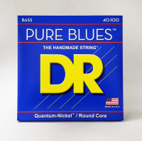 DR PB-40 - струны для 4-струнной бас-гитары, Калибр: 40-100, Серия: PURE BLUES™ Quantum Nickel™, Обмотка: никель, Покрытие: нет