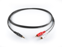 PROCAST cable S-MJ/2RCA.2 - Профессиональный межблочный соединительный звуковой кабель с разъёмами miniJack 3,5mm с одной стороны и 2RCA с другой. Длина 2 метра