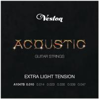 VESTON A1047B/10 - Набор струн для акустической гитары (10 комплектов)