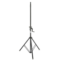 Gravity SP 4722 B - Мощная телескопическая стойка для акустических систем с удобной рукояткой и зубчатой рейкой для регулировки высоты. Для абсолютной точности, стойка имеет разметку подъемной части в миллиметрах. Надежность и качество подтверждено немецк