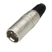 Adam hall 7899  разъем xlr (m) металлический корпус/ металлическая крышка