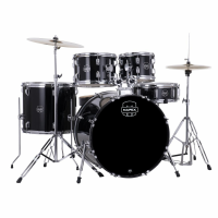 Mapex CM5294FTCDK Ударная установка из 5-ти барабанов, COMET series: BD2216, TT1007, TT1208, FT1614, SD1450, педаль P250, стойки: H250, C250, S250, стул T400, тарелки 14" HIHAT + 16"CRASH, цвет DARK BLACK