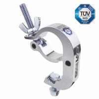 KCP-828, хомут SLIM TYPE HANDCUFF CLAMP, для труб D 48-51 мм, нагрузка 100 кг, цвет серебристый, KUPO -