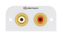 Разъем коммутации Kindermann Adapter plate Audio L/R  (7441000510)