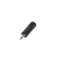 Adam hall k4ajf2mm2 - адаптер trs (jack) mono 6.3 mm (f) - trs (jack) mono 3.5 mm (m), металлический