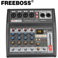 FREEBOSS AT-04M Микшерный пульт 4-канальный Bluetooth USB