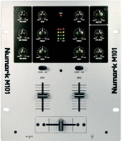 NUMARK M101, 2-канальный компактный микшер входы: 2 phono, 2 линейных, 1 микрофонный