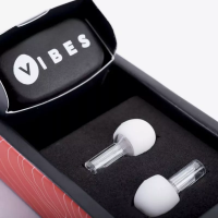 VIBES High Fidelity Earplugs высоко качественные беруши, ослабление 22 db (15NRR), прозрачные, 3 сменных размера насадок, кейс в комплекте