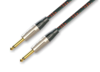 ROXTONE TGJJ300-28/1 Кабель инструментальный, черный, 6.5mm, 2x6,3 mono Jack, 1м