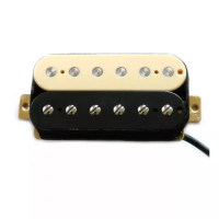 DH02-B-ZB звукосниматель для 6-струнной электрогитары, хамбакер, для бриджевой позиции, ферромагнит, 14 кОм, межструнное расстояние 52 мм, цвет "зебра", Donlis