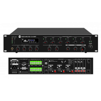 CMX Audio DA-240MT Микшер-усилитель 240 Вт, Mp3 плеер, SD, FM тюнер, 4 Mic, 3 Aux, 70V/100V/4-16ohm, 6 зон аттенюатор