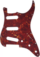 ST-SSS-RT пластиковый 3-слойный пикгард для электрогитары "Stratocaster", под конфигурацию S-S-S, цвет красный черепаховый, Donlis