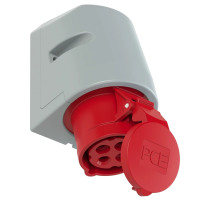 PCE Розетка настенная 16А/400V/3P+E/IP44, безвинтовое подключение 114-6tt