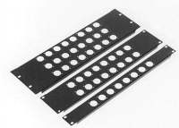 AVCLINK RPE-1/12D Рэковая панель пустая, 1U, для 12разъемов XLR D- типа