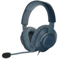JBL QUANTUM100 BLU проводная стерео гарнитура с охватывающими наушниками, цвет - синий