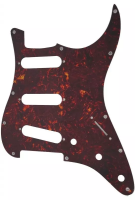 ST-SSS-BT пластиковый 3-слойный пикгард для электрогитары "Stratocaster", под конфигурацию S-S-S, цвет коричневый черепаховый, Donlis