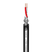 Adam hall k4m250 - кабель микрофонный, 2 х 0.50 мм2, черный