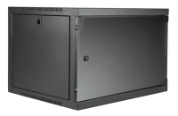 Caymon EPR409/B Шкаф телекоммуникационный настенный 19''. Поставляется в полностью собранном виде. Материал сталь. Передняя дверь из закаленного стекла.  Монтажная высота 9U. Габаритные размеры, мм (Ш x В x Г): 540 x 483 x 444.  Масса 15,6 кг. Цвет черный
