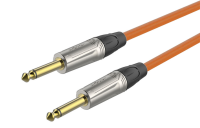 ROXTONE TGJJ100-TOG/1 Кабель инструментальный, оранжевый, 7mm, 2x6,3 mono Jack, 1м