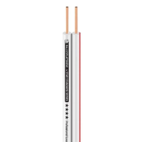 Adam hall k4l225flatsnow - кабель спикерный, 2 x 2.5 мм2, плоский, белый
