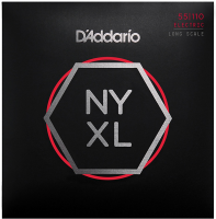 NYXL55110 NYXL Комплект струн для бас-гитары, никелированные, Long Scale, Heavy, 55-110, D'Addario