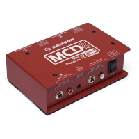 S-Max MCD2 Pro пассивный двухканальный ди-бокс для стерео источников (DJ, PC, CD/MP3 и т.д.), Перекл. Ground/Lift, 0/-12дБ, моно/стерео, вх. 1/4", RCA, 3.5 мм стерео, вых. XLR, 155x100x45мм, Samson