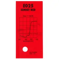 # 025 Sunset Red, светофильтр, рулон 1.22 х 7.62 м -