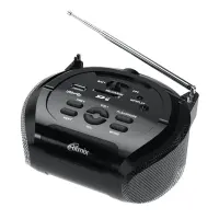 Портативная магнитола Ritmix RBB-100BT Black-Silver